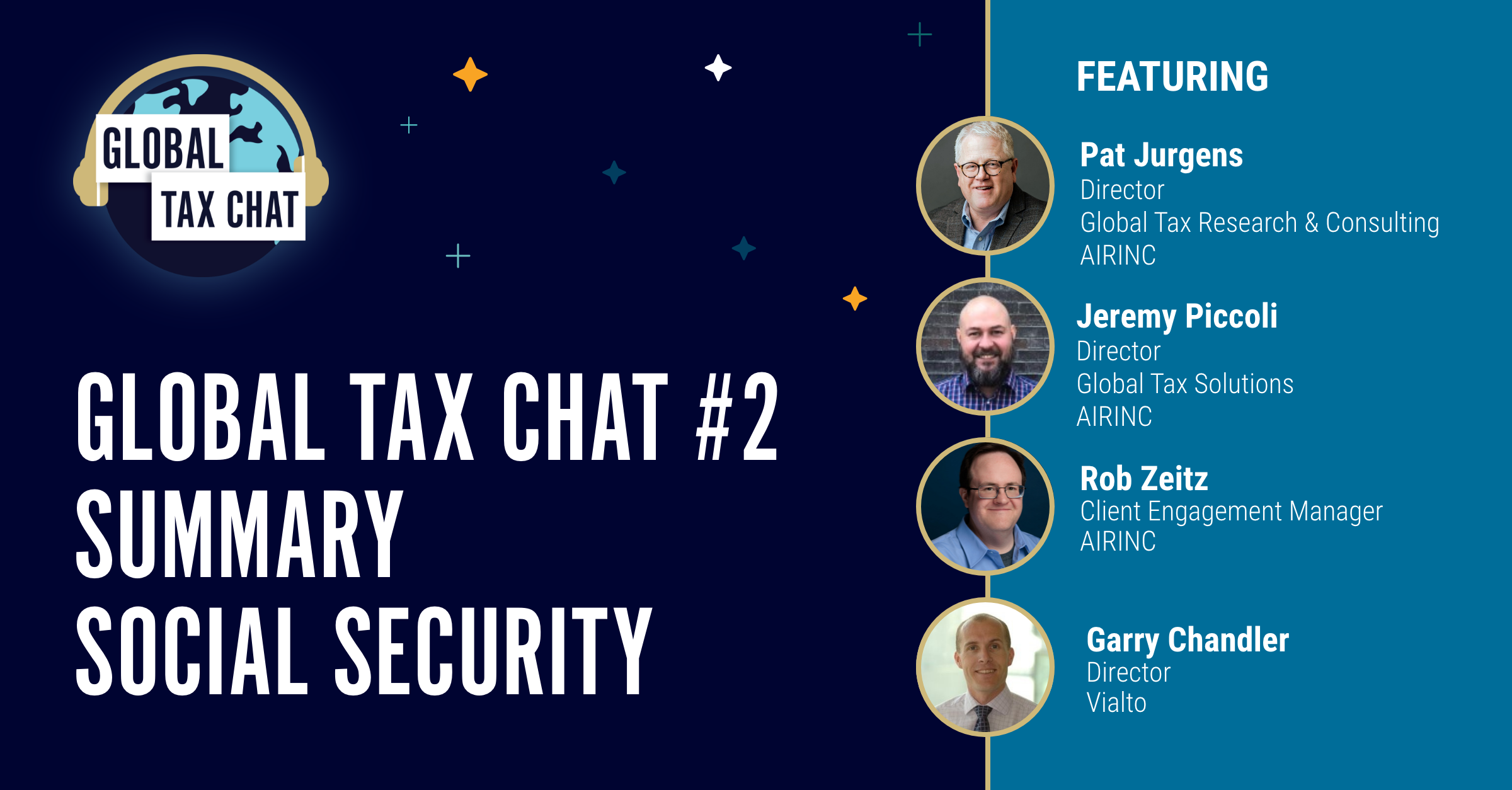 Global Tax Chat 2 Summary Social Security